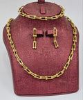 Parure Bijoux Élégante Inspirée de Tiffany – Acier Inoxydable Doré