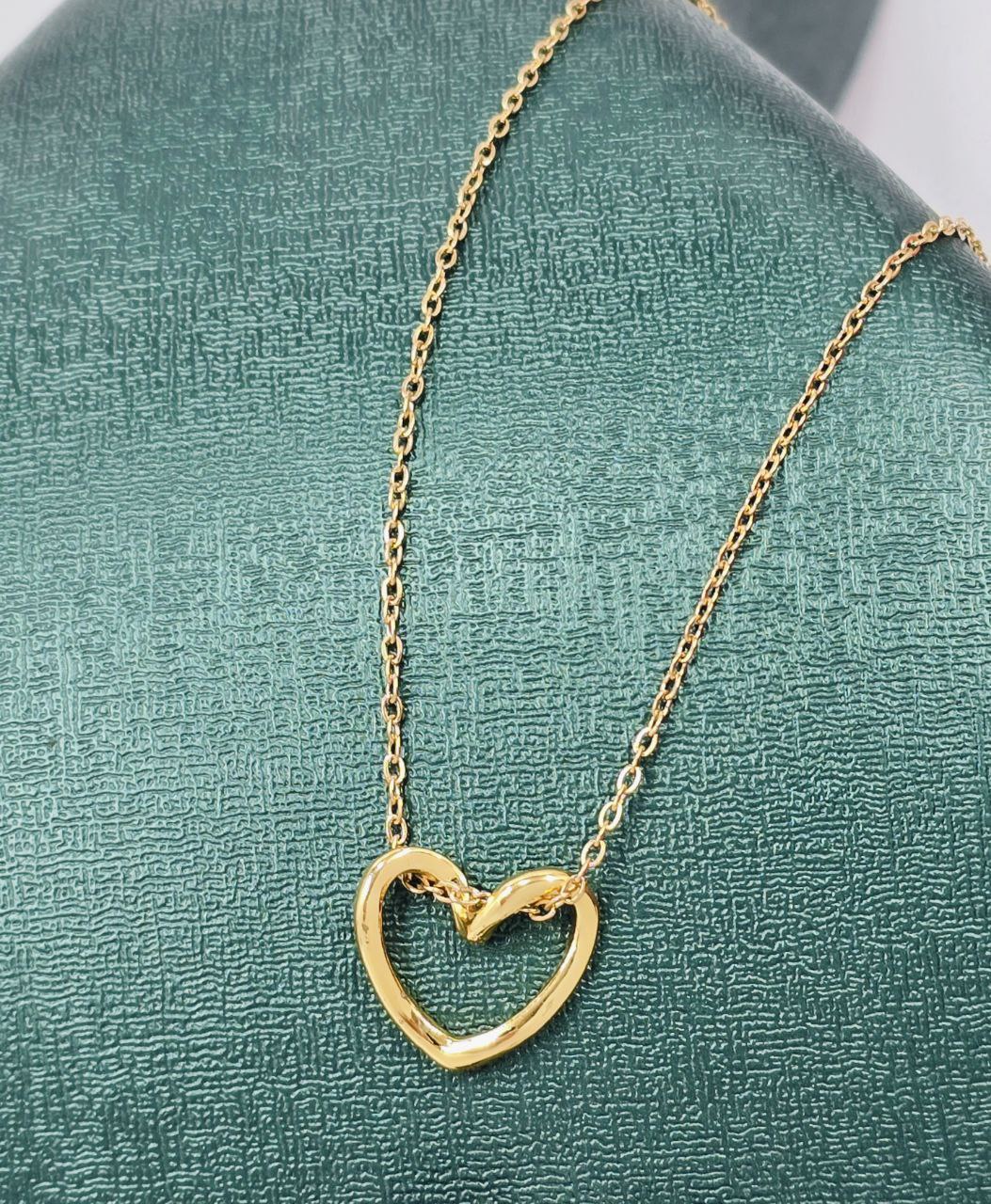 Chaîne avec Pendentif Cœur - Acier Inoxydable