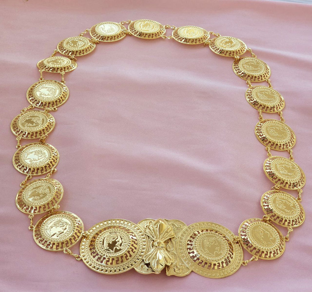 Ceinture Traditionnelle "Lazar" en Plaqué Or - Modèle Louis.