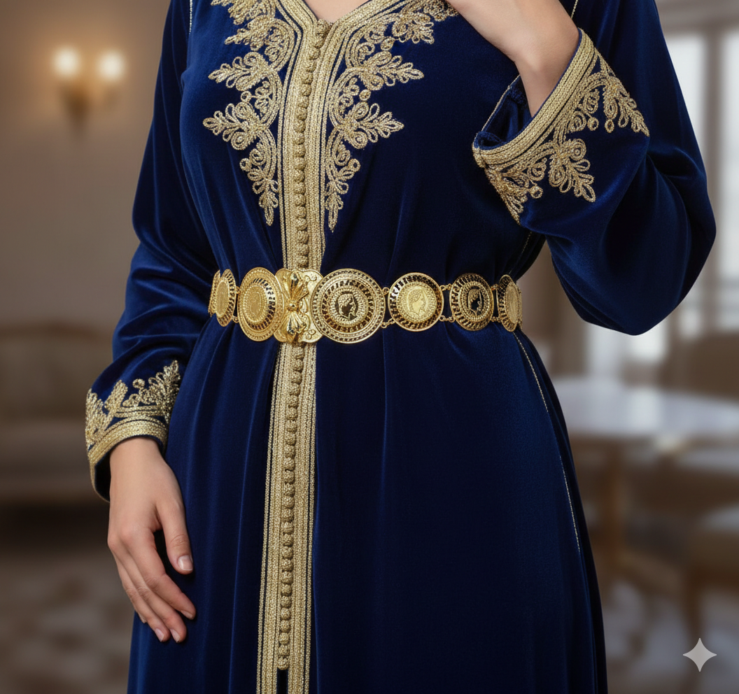 Ceinture Traditionnelle "Lazar" en Plaqué Or - Modèle Louis.