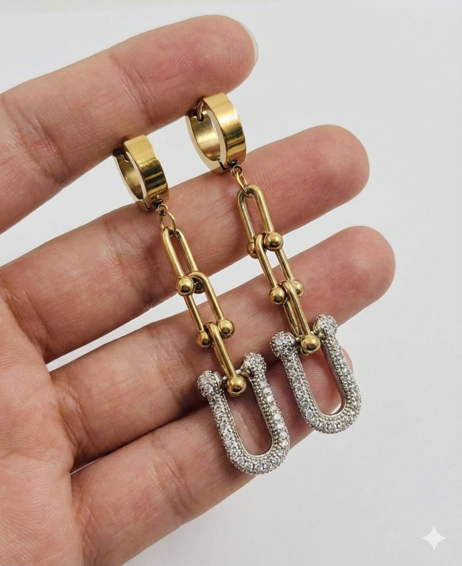 Boucles d'oreilles Pendantes Inspiré Tiffany - Acier Inoxydable