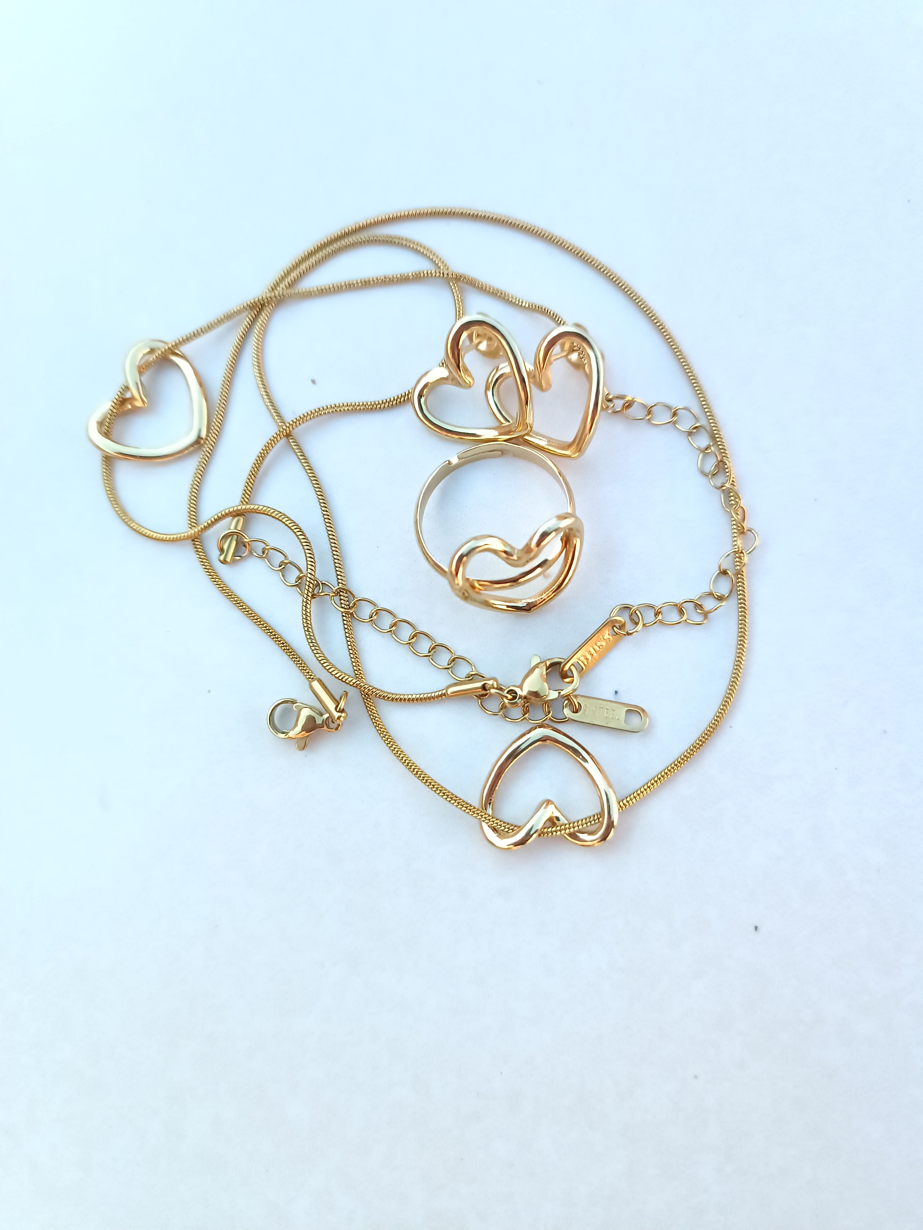 طقم القلب من 4 قطع acier inoxidable